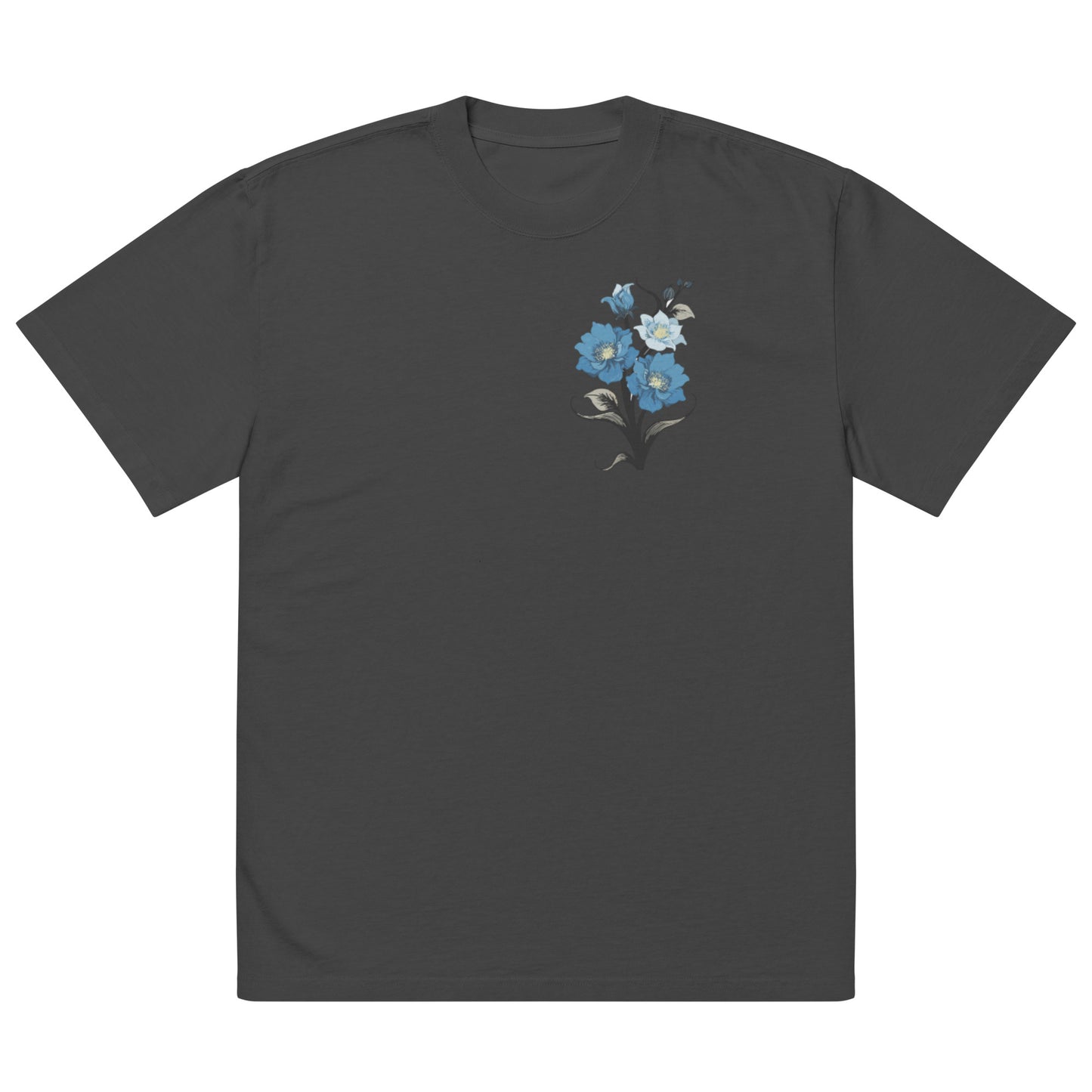 Heavyweight Blue Sakura Comic T-Shirt