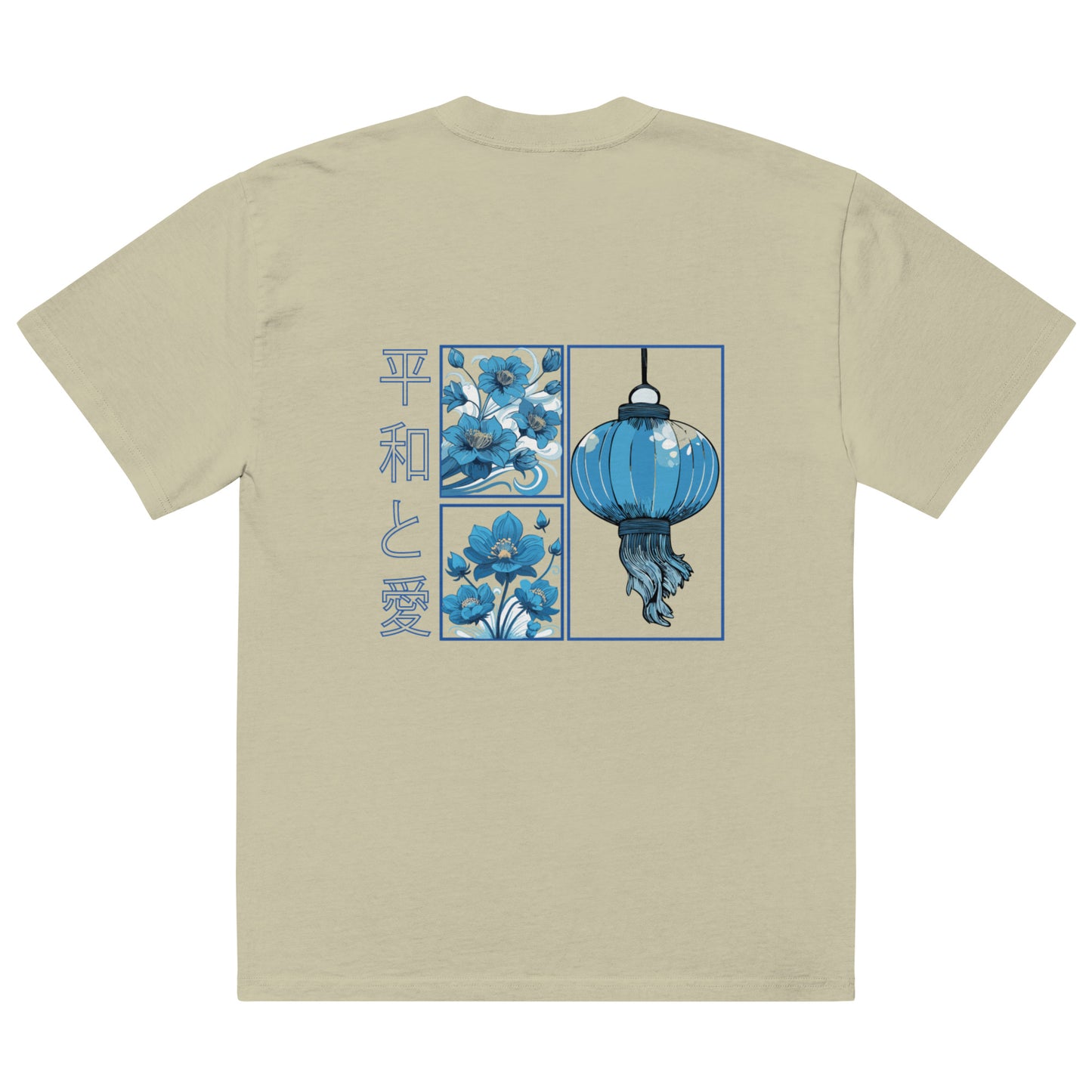 Heavyweight Blue Sakura Comic T-Shirt